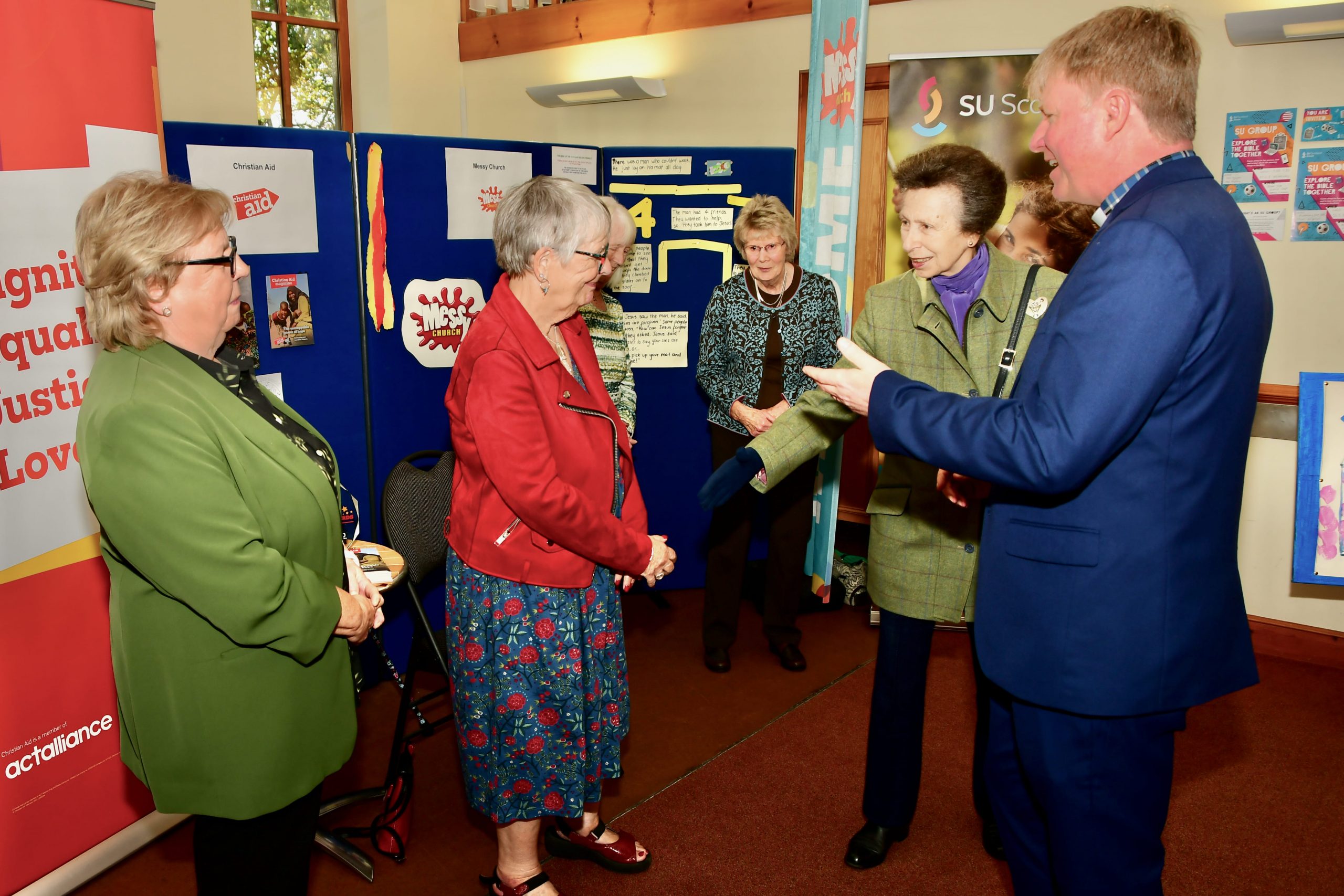 HRH Princess Anne 39-compressed The Princess Royal meets Christian Aid volunteers Mrs Val Reid and Mrs Elizabeth Watt.