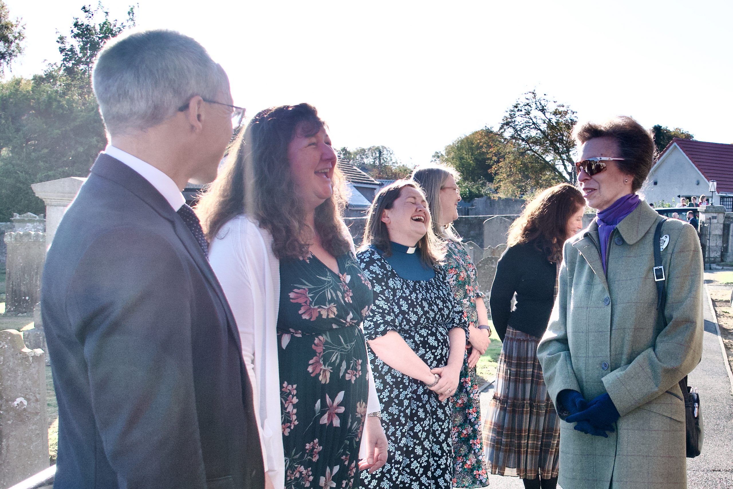 HRH Princess Anne 5 L-R: Mr Andrew Radcliffe, Mrs Carole Horne, Rev Stella McBurnie, Rev Shuna Dicks, Mrs Lorna Smith, The Princess Royal